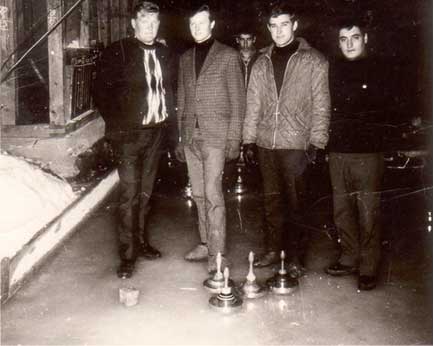 EV Tiffen von links: Herbert Huber, Josef Bergmann, Walter Gfrerer und Peter Surtmann