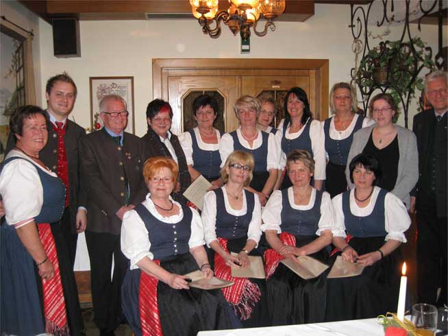 Jubiläumsjahreshauptversammlung Tiffner Trachtenfrauen 2012